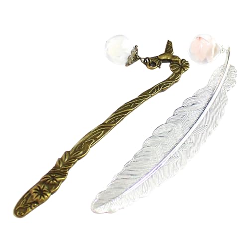 FOYTOKI 2 Stück Vintage Feder Lesezeichen mit Glasperlen Antikes Bookmark Pendant für Studenten und Leser Leicht und Tragbar für Zuhause Schule und Bibliothek FOYTOKI 2 Stück Vintage Feder Lesezeichen mit Glasperlen Antikes Bookmark Pendant für Studenten und Leser Leicht und Tragbar für Zuhause Schule und Bibliothek von FOYTOKI