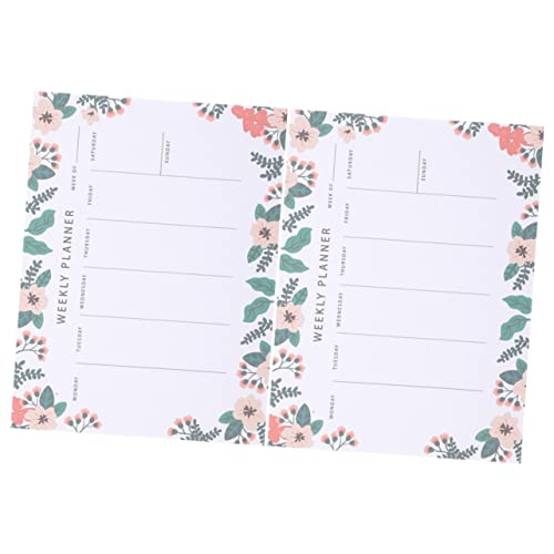 FOYTOKI 2 Stück Wöchentlicher Planer Notizblock Abreißbare To Do Liste mit Praktischem Design für Büro und Zuhause Planen und Organisieren von FOYTOKI