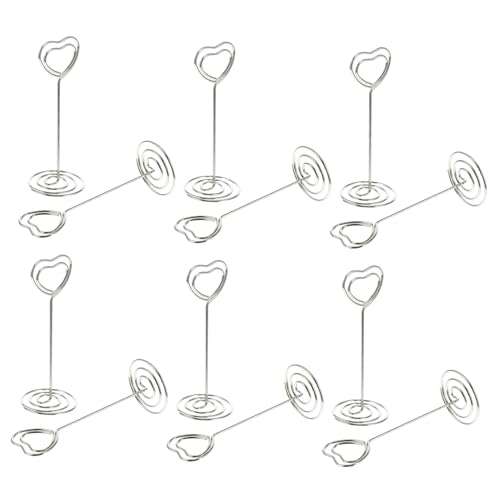 FOYTOKI 20 Stück Teiliges Herzförmige Metall Memo Clip Klammern Tischkartenhalter für Hochzeit Gastgeschenke Desktop Dekoration Fotohalter Büro Organizer FOYTOKI 20 Stück Teiliges Herzförmige Metall Memo Clip Klammern Tischkartenhalter für Hochzeit Gastgeschenke Desktop Dekoration Fotohalter Büro Organizer von FOYTOKI