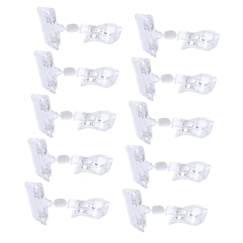 FOYTOKI 20 Stück Transparente Preisschild Halter für Supermarkt Drehbare Clip Halter für Preisschilder und Werbeschilder für Geschäfte und Regale FOYTOKI 20 Stück Transparente Preisschild Halter für Supermarkt Drehbare Clip Halter für Preisschilder und Werbeschilder für Geschäfte und Regale von FOYTOKI