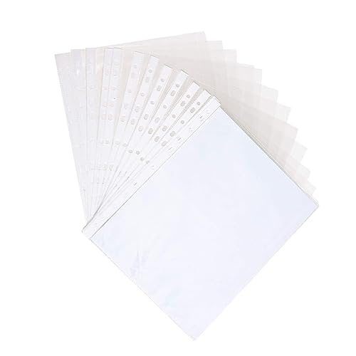FOYTOKI 200Stücke Blattschutz Hüllen aus Umweltfreundlichem Material Transparent Einfache Handhabung für Schule und Zuhause Langlebiger Dokumentenschutz von FOYTOKI