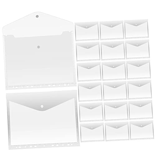 FOYTOKI 20Stücke Ordner mit Transparente Bindemittelumschläge mit Druckknopfverschluss für Schule und Büro Große Kapazität Robustem Material FOYTOKI 20Stücke Ordner mit Transparente Bindemittelumschläge mit Druckknopfverschluss für Schule und Büro Große Kapazität Robustem Material von FOYTOKI