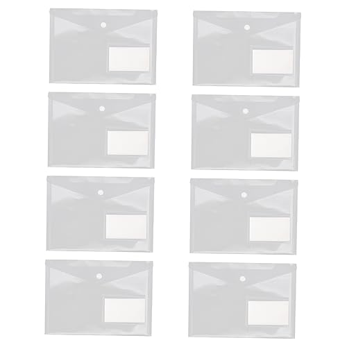 FOYTOKI 20Stücke Transparente Dokumententaschen mit Schnappverschluss Vielseitige Organizer für Zuhause Büro und Schule für Papiere Quittungen und Leichte von FOYTOKI