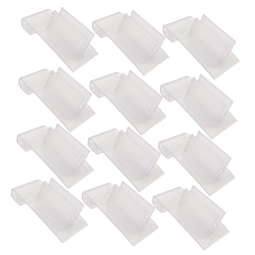 FOYTOKI 20Stücke Transparente Weichzahnklemme PVC Etikettenhalter Multifunktionale Clips für Regale für Supermärkte und Einzelhandel Langlebig und Leicht zu Handhaben von FOYTOKI