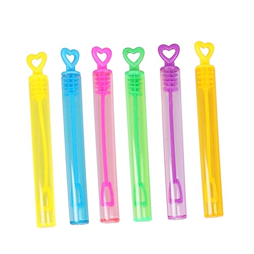 FOYTOKI 24Stücke Herzförmige Blasenstäbe Leere Blasenstäbe für Hochzeiten und Geburtstagsfeiern Bubbles Spaß Seifenblasensticks für Outdoor Partys Farbe Zufällig von FOYTOKI