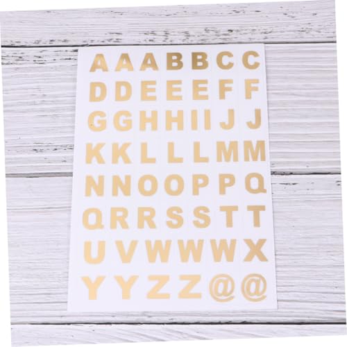 FOYTOKI 25 Blatt Transparente Hot Stamping Buchstaben Aufkleber Selbstklebende Englische Alphabet Sticker für Scrapbook Notizbuch Basteln Goldene Dekoration FOYTOKI 25 Blatt Transparente Hot Stamping Buchstaben Aufkleber Selbstklebende Englische Alphabet Sticker für Scrapbook Notizbuch Basteln Goldene Dekoration von FOYTOKI