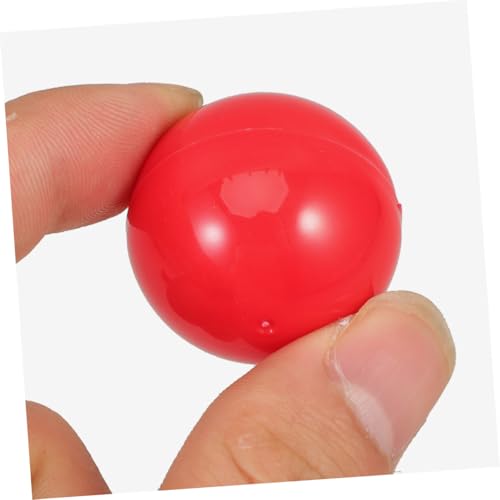 FOYTOKI 25 Stück Teiliges Rote Offene Kugeln aus Langlebigem PVC Kunststoff Wiederverwendbare Lotteriekugeln für Partyspiele Gewinnspiele und Interaktive Freizeitaktivitäten FOYTOKI 25 Stück Teiliges Rote Offene Kugeln aus Langlebigem PVC Kunststoff Wiederverwendbare Lotteriekugeln für Partyspiele Gewinnspiele und Interaktive Freizeitaktivitäten von FOYTOKI