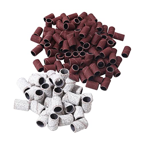 FOYTOKI 2Packungen Pack Schleifhülsen für Maniküre Professionelle Schleifbänder für Nagelbohrer Weiß Packung Insgesamt FOYTOKI 2Packungen Pack Schleifhülsen für Maniküre Professionelle Schleifbänder für Nagelbohrer Weiß Packung Insgesamt von FOYTOKI