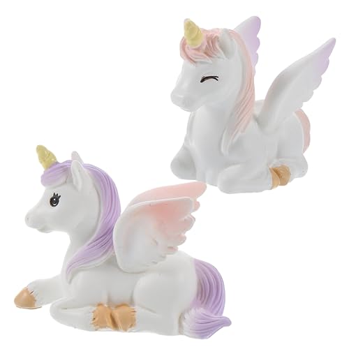 FOYTOKI 2Stücke Einhorn Harzfiguren Einhorn Cupcake Topper Cartoon Dekoration für Kindergeburtstag Einhornfiguren für Zuhause und Party Dekoration FOYTOKI 2Stücke Einhorn Harzfiguren Einhorn Cupcake Topper Cartoon Dekoration für Kindergeburtstag Einhornfiguren für Zuhause und Party Dekoration von FOYTOKI