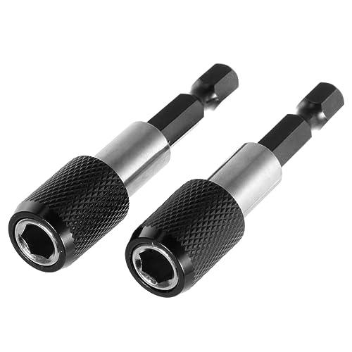 FOYTOKI 2Stücke Magnetische Schnellwechsel Verlängerungsstange für Sechskantschrauber Bitsatz Adapter mit Integriertem Verriegelungsmechanismus und Automatischem FOYTOKI 2Stücke Magnetische Schnellwechsel Verlängerungsstange für Sechskantschrauber Bitsatz Adapter mit Integriertem Verriegelungsmechanismus und Automatischem von FOYTOKI