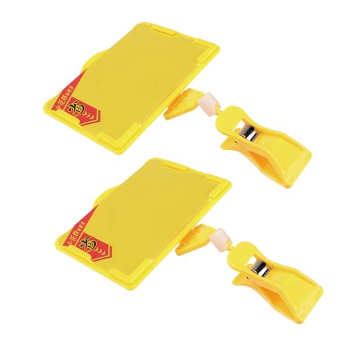 FOYTOKI 2Stücke Preisschild Halter Praktischer Display Clip für Lebensmittelpreise Einsetzbar Supermärkten Restaurants und Messen aus Langlebigem Material Leicht von FOYTOKI