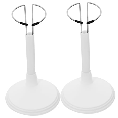 FOYTOKI 2Stücke Puppenständer Tragbarer Puppenhalter für Puppen Verstellbarer Puppenaufbewahrungsständer für Dekorative Präsentation im Zuhause Weiß Leicht Robust von FOYTOKI