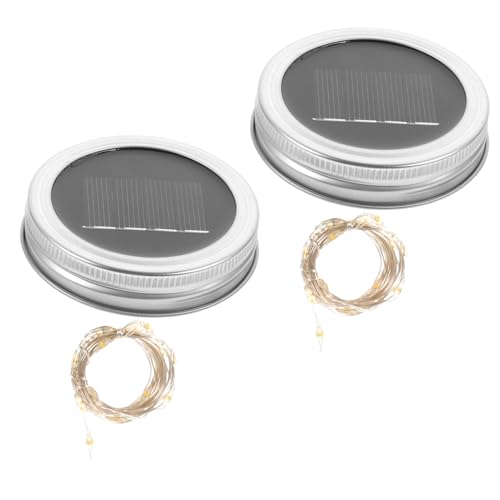 FOYTOKI 2Stücke Solar Einmachglas Warmweiß Flaschenlichter für Garten und Outdoor Dekoration LED Lampe für Gemütliche FOYTOKI 2Stücke Solar Einmachglas Warmweiß Flaschenlichter für Garten und Outdoor Dekoration LED Lampe für Gemütliche von FOYTOKI