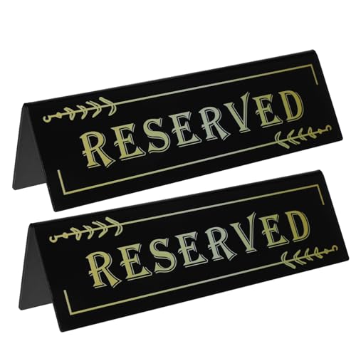 FOYTOKI 2Stücke Tischreservierungsschilder Elegante Tischkarten für Hochzeiten und Veranstaltungen für Restaurants und Hotels und Stabil FOYTOKI 2Stücke Tischreservierungsschilder Elegante Tischkarten für Hochzeiten und Veranstaltungen für Restaurants und Hotels und Stabil von FOYTOKI