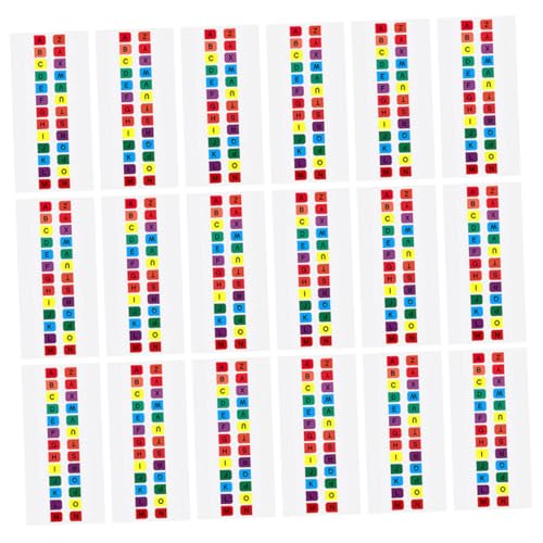FOYTOKI 30Blätter Praktische Selbstklebende Seitenmarkierungen Alphabet Tabs aus Langlebigem Pet Material für Notizbücher Lesezeichen und Organisation von FOYTOKI