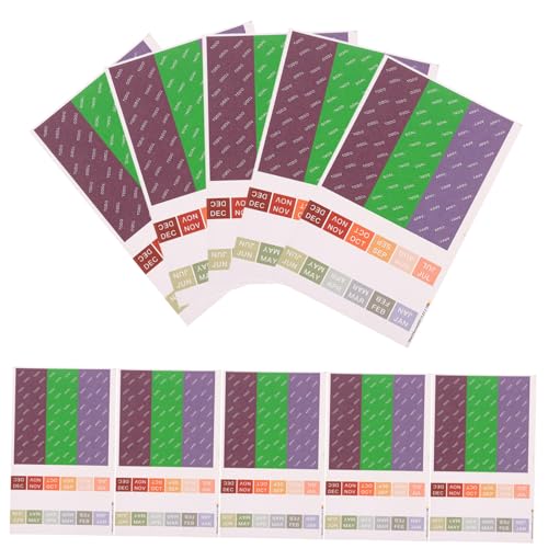FOYTOKI 30Blätter Selbstklebende Klassifizierungsaufkleber Bunten Designs für Scrapbooking Notizbuch und Journaling Vielseitige DIY Markierungsaufkleber für Organisation von FOYTOKI