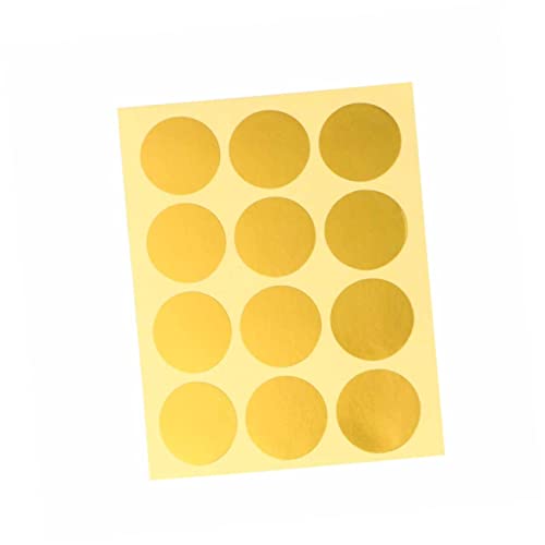 FOYTOKI 360 Stück Goldfolien Sealing Sticker Selbstklebende Dekorative Aufkleber für Umschläge Scrapbooking und Geschenktüten Rund Etiketten für Feiern und FOYTOKI 360 Stück Goldfolien Sealing Sticker Selbstklebende Dekorative Aufkleber für Umschläge Scrapbooking und Geschenktüten Rund Etiketten für Feiern und von FOYTOKI