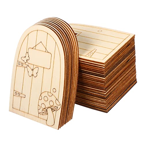 FOYTOKI 36stücke Unbemalte Mini- -feentüren Kreative Deko Für Garten Zuhause Und Büro Für -projekte Mit Glatter Oberfläche Leicht Und FOYTOKI 36stücke Unbemalte Mini- -feentüren Kreative Deko Für Garten Zuhause Und Büro Für -projekte Mit Glatter Oberfläche Leicht Und von FOYTOKI