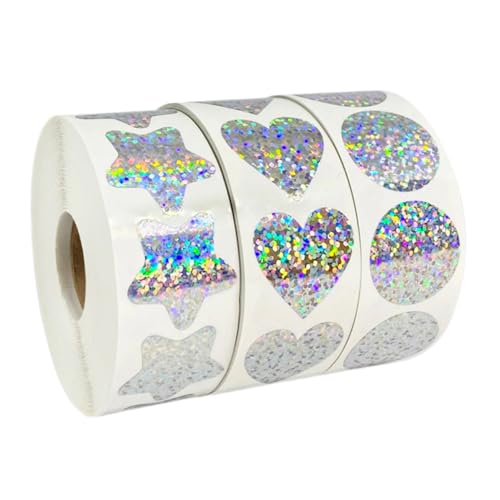 FOYTOKI 3Rollen Multifunktionale Lehreraufkleber Dekorative Schulaufkleber für Belohnungen Praktische Sticker für Kreative Projekte Weihnachten von FOYTOKI