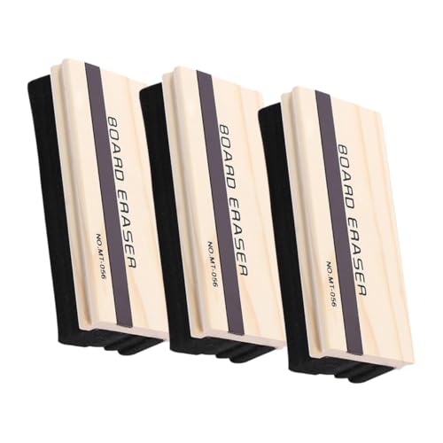 FOYTOKI 3Stücke Magnetische Tafelradierer für Whiteboards und Klassenzimmer Leicht zu Reinigen und Tragbar für Lehrer und Hochwertige Filzoberfläche von FOYTOKI