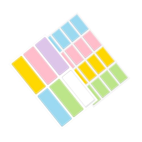 FOYTOKI 40 Blatt Selbstklebende Klassifikationsetiketten Aufkleber für Home Office Beschriftbare Namensetiketten Große und Kleine Sticker für Vorratsdosen und Organisation von FOYTOKI