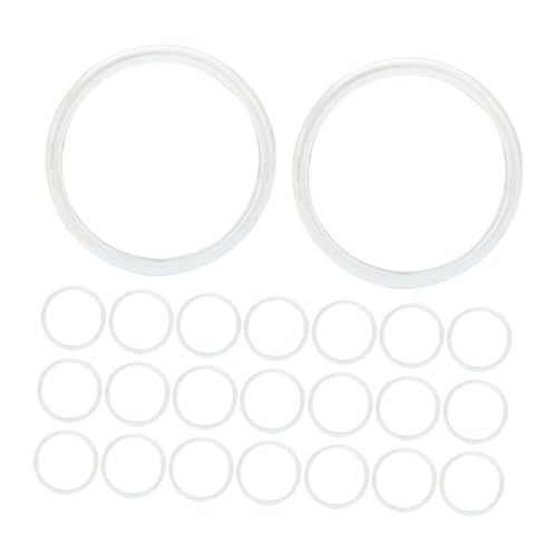 FOYTOKI 40Stücke Transparent Scheibenringe für Planer Erweiterungs Discs für Notizbücher und Dokumente Leicht und Langlebig für DIY Projekte und Organisation von FOYTOKI