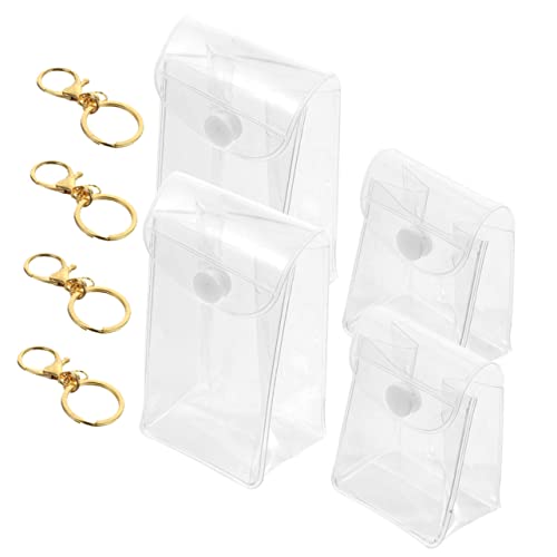 FOYTOKI 4Stücke Transparente Aufbewahrungstasche für Figuren Lippenstift Schlüsselanhänger Schlüsselbund Organizer für Modelle und Kosmetik von FOYTOKI