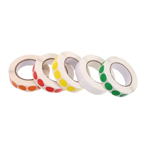 FOYTOKI 5 Rollen Runde Blanko Aufkleber Selbstklebend Farbige Markierungspunkte für DIY Projekte Effiziente Organisation und Kategorisierung für Büro und Zuhause Etiketten FOYTOKI 5 Rollen Runde Blanko Aufkleber Selbstklebend Farbige Markierungspunkte für DIY Projekte Effiziente Organisation und Kategorisierung für Büro und Zuhause Etiketten von FOYTOKI