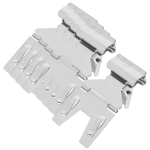 FOYTOKI 5 Stück Preisschild-Clip Preisschildhalter visitenkarten halterung metall Fan-Shop Etiketten Markt Preisschildklemme Supermärkte zeigen Clips galvanisiertes Eisen Silver von FOYTOKI