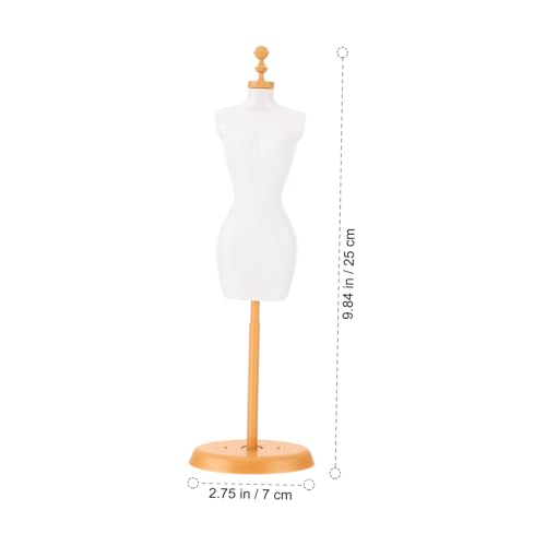 FOYTOKI 5 Stück Teiliges Puppenständer Kunststoff Miniatur schaufensterpuppe mit Stabilem Sockel zur Präsentation von Puppenkleidung und Accessoires Robust und Langlebig für Sammler von FOYTOKI