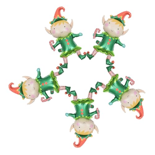 FOYTOKI 5 Stück Teiliges Weihnachtsballons aus Aluminiumfolie Festliche Dekoration für Weihnachten Partys und Tischarrangements für Süße und Lebendige Weihnachtsfeiern FOYTOKI 5 Stück Teiliges Weihnachtsballons aus Aluminiumfolie Festliche Dekoration für Weihnachten Partys und Tischarrangements für Süße und Lebendige Weihnachtsfeiern von FOYTOKI