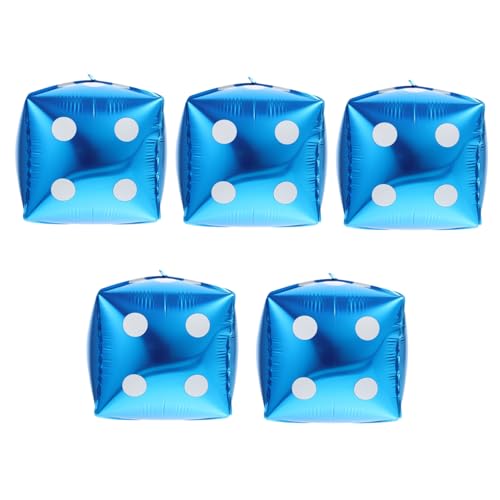 FOYTOKI 5 Stück Teiliges Würfel Folienballon Blaue Aluminium Folienballons Kreative Würfel Deko Langlebig und Glänzend für Themenpartys Geburtstagsfeiern und Fotohintergründe FOYTOKI 5 Stück Teiliges Würfel Folienballon Blaue Aluminium Folienballons Kreative Würfel Deko Langlebig und Glänzend für Themenpartys Geburtstagsfeiern und Fotohintergründe von FOYTOKI