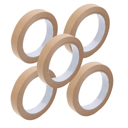 FOYTOKI 5Stücke Kraftpapier Klebeband Wasserdichtes Verpackungsband aus Umweltfreundlichem Material für Kartonverpackungen und Box Dichtungen Selbstklebend und Leicht FOYTOKI 5Stücke Kraftpapier Klebeband Wasserdichtes Verpackungsband aus Umweltfreundlichem Material für Kartonverpackungen und Box Dichtungen Selbstklebend und Leicht von FOYTOKI