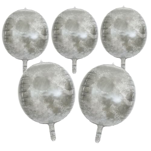 FOYTOKI 5Stücke Mond Muster Aluminium Folienballons Partyballons für Planetenthemen Dekoration Geburtstagsfeiern Hochzeiten und Besondere Anlässe Langlebig und Sicher FOYTOKI 5Stücke Mond Muster Aluminium Folienballons Partyballons für Planetenthemen Dekoration Geburtstagsfeiern Hochzeiten und Besondere Anlässe Langlebig und Sicher von FOYTOKI