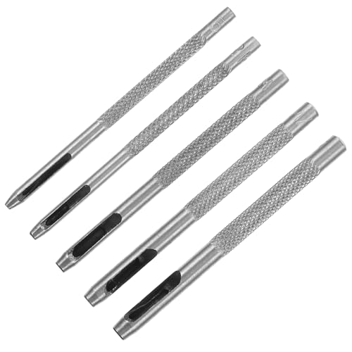 FOYTOKI 5Stücke Teiliges Hohlstanzset für Premium Punches Verschiedenen für DIY Projekte und Lederarbeiten Vielseitige Anwendung für Taschen von FOYTOKI