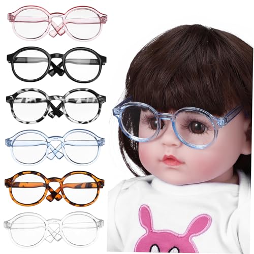 FOYTOKI 6 Stück Baumwoll Puppenbrillen Mini Puppenbrillen Puppen Mini Brillen Mini Brillen Für Puppen Brillen Zum Basteln Puppenbrillen Puppenzubehör Puppensonnenbrillen von FOYTOKI