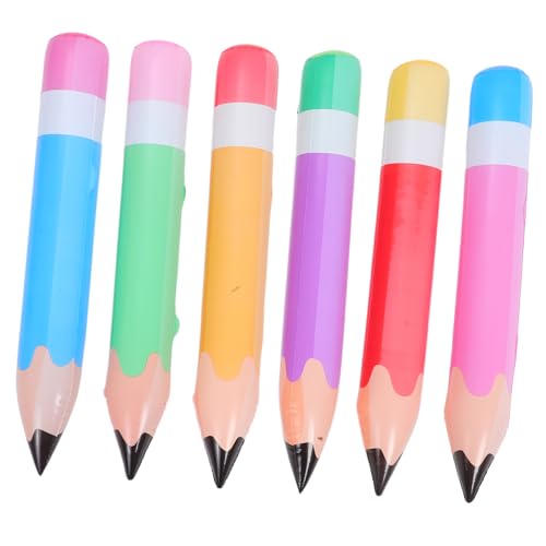 FOYTOKI 6 Stück Teiliges Aufblasbare PVC Bleistiftballons Bunte Riesenstifte Leichte Dekoration für Klassenzimmer Schnelles Aufblasen für Schulanfang Abschlussfeiern und Kreative FOYTOKI 6 Stück Teiliges Aufblasbare PVC Bleistiftballons Bunte Riesenstifte Leichte Dekoration für Klassenzimmer Schnelles Aufblasen für Schulanfang Abschlussfeiern und Kreative von FOYTOKI