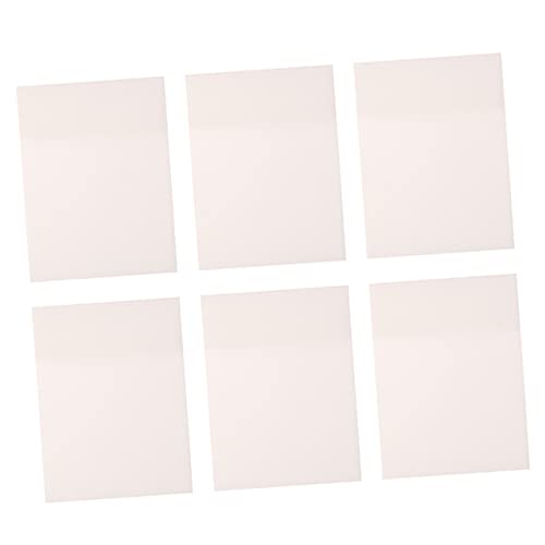 FOYTOKI 6 Stück Transparent Haftnotizen Wasserdichtes Notizpapier Pads Praktische Klebezettel für Büro und Zuhause Wiederverwendbar und Einfach zu Beschriften von FOYTOKI