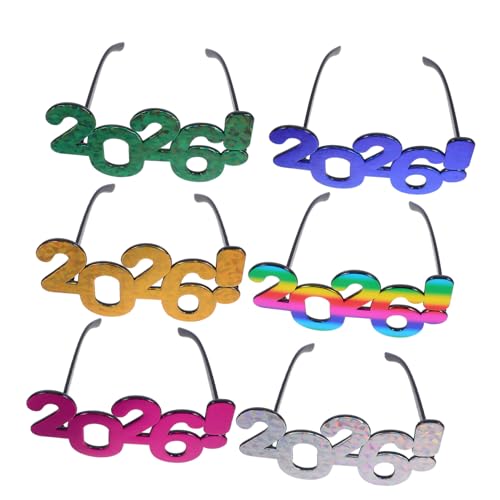 FOYTOKI 6-teiliges Set Mit Originellen Sonnenbrillen: 2026, Frohes Neues Jahr, Abschlussbrille, Abschlussklasse 2026, Nummernbrille, Foto-requisite Für Silvesterpartys, Feiertage, FOYTOKI 6-teiliges Set Mit Originellen Sonnenbrillen: 2026, Frohes Neues Jahr, Abschlussbrille, Abschlussklasse 2026, Nummernbrille, Foto-requisite Für Silvesterpartys, Feiertage, von FOYTOKI