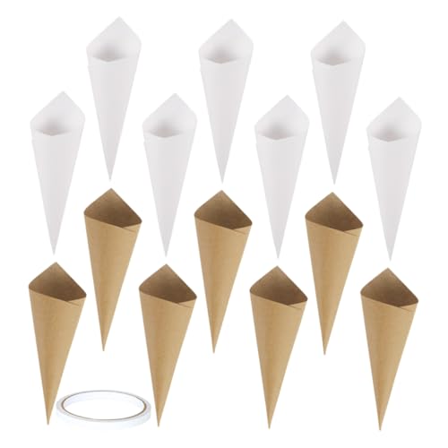 FOYTOKI 60Stücke Kreative Konfetti Tüten Süßigkeitenhalter und Tischdekoration für Hochzeiten und Festliche Feiern Kraftpapiertüten und Weißen Kegeln FOYTOKI 60Stücke Kreative Konfetti Tüten Süßigkeitenhalter und Tischdekoration für Hochzeiten und Festliche Feiern Kraftpapiertüten und Weißen Kegeln von FOYTOKI