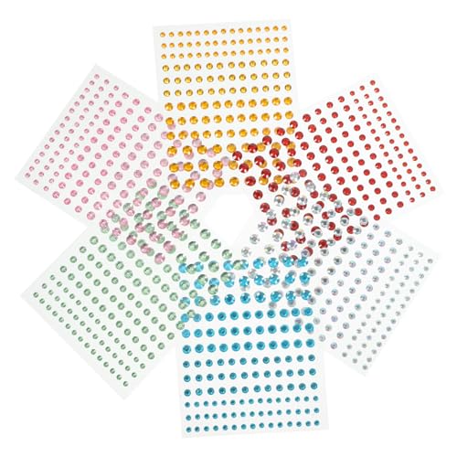 FOYTOKI 6Blätter Edelstein Aufkleber Selbstklebende Strassaufkleber für Gesicht Nägel und DIY Projekte Glitzernde Dekoration Ab FOYTOKI 6Blätter Edelstein Aufkleber Selbstklebende Strassaufkleber für Gesicht Nägel und DIY Projekte Glitzernde Dekoration Ab von FOYTOKI
