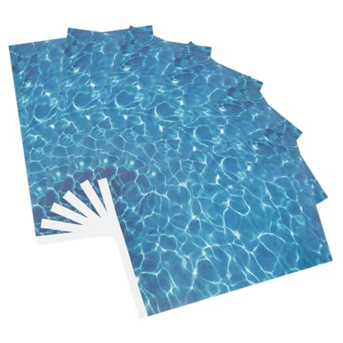FOYTOKI 6Blätter Selbstklebende Wasser Ripple Aufkleber für DIY Micro Landschaftsdesign Realistische Wasseroberfläche für Seen und Märchengärten Langlebig und Vielseitig von FOYTOKI