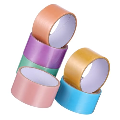 FOYTOKI 6Rollen Selbstklebendes Farbiges Klebeband für Projekte pro Leuchtende Farben Anzuwenden für Bastelarbeiten und DIY Aktivitäten FOYTOKI 6Rollen Selbstklebendes Farbiges Klebeband für Projekte pro Leuchtende Farben Anzuwenden für Bastelarbeiten und DIY Aktivitäten von FOYTOKI