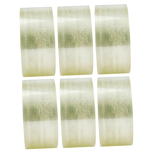 FOYTOKI 6Rollen Transparente Klebebänder für Verpackung Dichtungsband mit Hoher Klebkraft für Pakete und Versand Einfach zu Bedienen und Langlebig von FOYTOKI