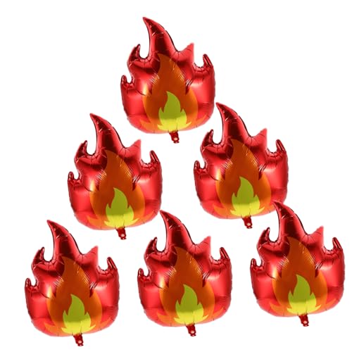 FOYTOKI 6Stücke Flammenballons Aluminiumfolie Feuerwehrmann Partyballons Dekoration für Feuer Themenfeiern Langlebig und Auslaufsicher Einfach Aufzubauen für Unvergessliche FOYTOKI 6Stücke Flammenballons Aluminiumfolie Feuerwehrmann Partyballons Dekoration für Feuer Themenfeiern Langlebig und Auslaufsicher Einfach Aufzubauen für Unvergessliche von FOYTOKI