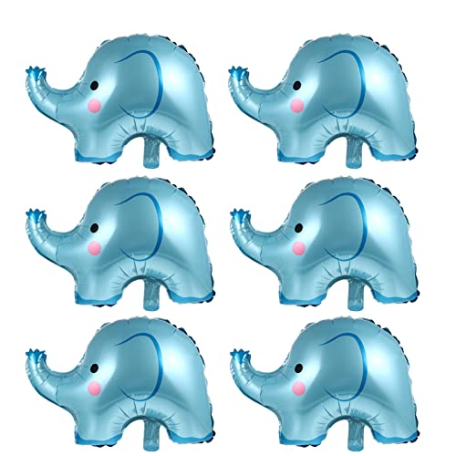 FOYTOKI 6Stücke Folienballons Elefant Aufblasbare Aluminiumfolie Ballons für Kindergeburtstag Babyparty und Themenfeiern Dekoration für Unvergessliche von FOYTOKI