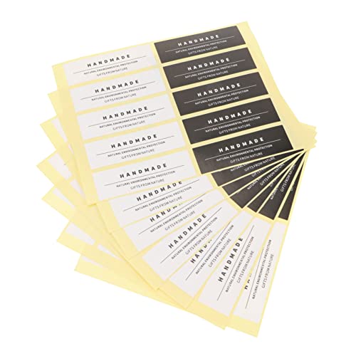 FOYTOKI 6Stücke Handgemachte Kerzenetiketten Selbstklebende Aufkleber für Glasbecher für DIY Projekte und Beschriften von Kerzengläsern Ablösbar und Langlebig von FOYTOKI