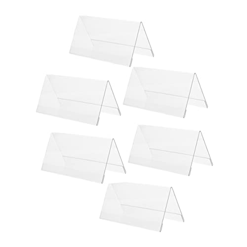 FOYTOKI 6Stücke Teiliges aus Transparenten Acryl Tischaufstellern für Konferenzen Wiederverwendbare Tischdekoration Identitätsdisplay für Namensschilder Robust FOYTOKI 6Stücke Teiliges aus Transparenten Acryl Tischaufstellern für Konferenzen Wiederverwendbare Tischdekoration Identitätsdisplay für Namensschilder Robust von FOYTOKI
