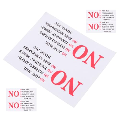 FOYTOKI 6Stücke Wetterfeste PVC Briefkastenwarnschilder für Zuhause und Gewerbe Praktische Erinnerung für Postkästen FOYTOKI 6Stücke Wetterfeste PVC Briefkastenwarnschilder für Zuhause und Gewerbe Praktische Erinnerung für Postkästen von FOYTOKI