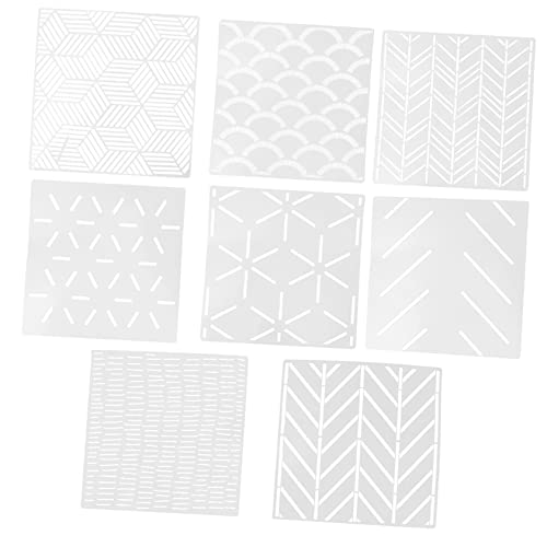 FOYTOKI 8Stücke Geometrische Wandmalerei Vorlagen Teilig Wiederverwendbare Schablonen für Wandgestaltung DIY für Türen und Design für Einzigartige FOYTOKI 8Stücke Geometrische Wandmalerei Vorlagen Teilig Wiederverwendbare Schablonen für Wandgestaltung DIY für Türen und Design für Einzigartige von FOYTOKI